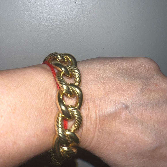 David Yurman 18K YG Jumbo Large Cable Curb Oval Link Bracelet 57 Grams!! Heavy - Picture 12 of 16